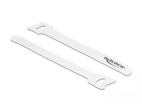 Delock Klettkabelbinder Weiss 150 mm x 12 mm 10 Stück - Breite: 12 mm - Länge: 150 mm - Produkttyp: Klett-Kabelhalter - Ausstattung Kabelmanagement: Wiederverwendbar - Haftend - Verpackungseinheit: 10 Stück - Material: Klettband