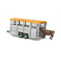 Viehtransportanhänger mit Kuh, Modellfahrzeug