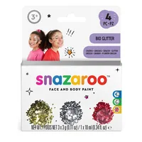 Snazaroo Glitzer Set Grob, 3 Farben - Produktart Styling: Effektschminke - Set: Ja - Detailfarbe: Gold - Rot - Silber