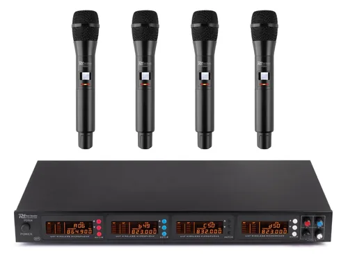 Power Dynamics Funksystem PD504H - Anschlüsse: 6.3 mm Klinke - XLR - Betriebsart: Netzbetrieb - Frequenzbereich: Siehe Handbuch - Signalverarbeitung: Digital - Wandlerprinzip: Dynamisch - Richtcharakteristik: Niere