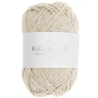 Rico Design Ricorumi Twinkly Twinkly 25 g, Beige - Packungsgrösse: 1 Stück - Länge: 52 m - Material: Polyester - Baumwolle - Detailfarbe: Beige - Waschbar bei: 30 °C - Nadelstärke: 3 mm - 4 mm