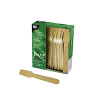 Papstar Einweg-Eislöffel Holz PURE 100 Stück Braun - Produkttyp: Einweg-Eislöffel - Materialtyp: Holz - Material: Holz - Detailfarbe: Braun - Länge: 9.4 cm