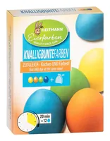 Brauns Heitmann Eierfarben Brillant-Ei Gelb, Orange, Grün, Türkis - Verpackungseinheit: 1 Stück - Material: Andere - Detailfarbe: Türkis - Gelb - Grün - Orange - Produkttyp: Eier färben