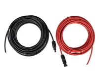 FURBER.power Solarkabel 6 mm² FC4 - offen, Set, 10 m - Anschluss Seite B: Offen - Anschluss Seite A: FC4 Buchse (kompatibel mit MC4 - DL4 - TS4 - QC4) - FC4 Stecker (kompatibel mit MC4 - DL4 - TS4 - QC4)