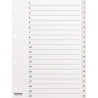 KOLMA Register KolmaFlex A4 18.120.16 weiss 1-20