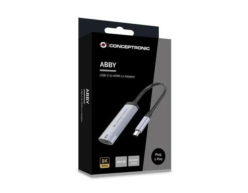 CONCEPTRONIC Adapter USB-C3.2->HDMI2.1 8K60Hz grau