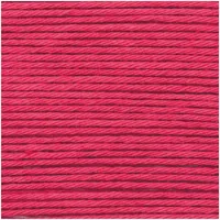 Rico Design Wolle Creative Ricorumi DK 25 g, Himbeere - Packungsgrösse: 1 Stück - Waschbar bei: 30 °C - Länge: 57.5 m - Detailfarbe: Kirschrot - Material: Baumwolle - Nadelstärke: 3 mm - 4 mm