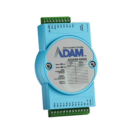 Advantech Smart I/O Modul ADAM-6066-D - Modultyp: IO-Modul - Schnittstellen: Digital Input - Relais Out - RJ-45 (100Mbps) - Remote Zugriff Art: Ethernet