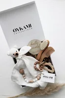 Oykami Geschenkset Monaco - Material: Holz - Baumwolle - Detailfarbe: Nature - Weiss