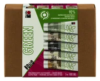 Marabu Bastelfarbe Alkydfarbe Green Set Boho, 5 x 100 ml - Art: Bastelfarbe - Detailfarbe: Hellbeige - Alt Weiss - Grün - Gold - Graugrün - Set: Nein - Verpackungseinheit: 1 Stück