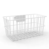 ROLLING STAND BASKET - WHITE .