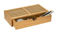 Wenko Aufbewahrungsbox Allegre mit Schublade, Hellbraun - Materialtyp: Holz - Material: Rattan - Detailfarbe: Hellbraun - Produkttyp: Aufbewahrungsbox