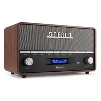 Audizio DAB+ Radio Corno Grau - Radio Tuner: FM - DAB+ - Stromversorgung: Batteriebetrieb - Netzbetrieb - Detailfarbe: Grau - Ausstattung: Display - Weckfunktion - Senderspeicher - Typ: Tischradio