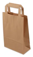 ELCO Geschenktüte mit Flachhenkel, 18 x 6 x 26 cm, 50 Stück - Material: Papier - Verpackungseinheit: 50 Stück - Motiv: Ohne Motiv - Detailfarbe: Braun - Verpackungsart: Geschenktüte