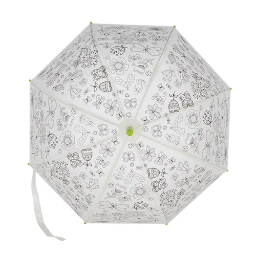 Esschert Design Bastelset Schirm Blumen zum Bemalen Grün/Weiss - Altersempfehlung ab: 36 Monaten - Set: Ja - Produktart: Bastelset