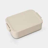 Brabantia Lunchbox Make & Take 1.1 l, Beige - Materialtyp: Kunststoff - Unterteilungsmöglichkeit: Nein - Material: Recycling Kunststoff - Set: Nein - Motiv: Ohne Motiv - Anwender: Erwachsene - Kinder