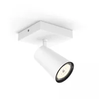 Philips Aufbauspot Paisley, GU10, 5.5 W, Weiss - Leuchten Kategorie: Aufbauleuchte - Betriebsart: Netzbetrieb - Lampensockel: GU10 - Farbtemperatur Kelvin: Je nach Leuchtmittel - Gesamtleistung: 10 W - Farbwiedergabeindex CRI: 0