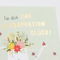 Grafik Werkstatt Minibuch Für dich eine extra Portion Glück! - Sprache: Deutsch - Thema: Achtsamkeit - Anlass: Danke - Geburtstag - Gesundheit - Empfänger Geschenke: Für Frauen - Für Männer - Produkttyp Geschenke: Buch