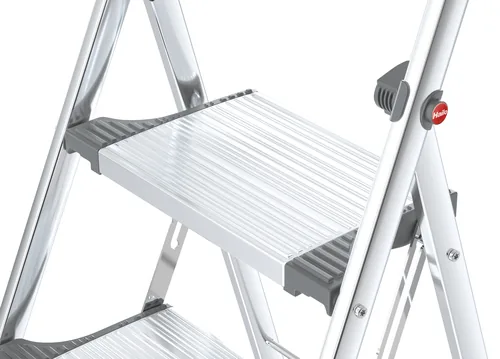 Hailo Klapptritt LivingStep Plus 2 Stufen - Höhe: 127 cm - Belastbarkeit: 150 kg - Produkttyp: Klappleiter - Anzahl Stufen: 2 ×
