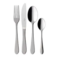 Villeroy & Boch Besteck-Set Oscar Tafelbesteck 24-teilig, Silber - Produkttyp: Besteck-Set - Material: Edelstahl - Griffmaterial: Edelstahl - Detailfarbe: Silber - Anzahl Teile: 24 Teile - Spülmaschinenfest: Ja
