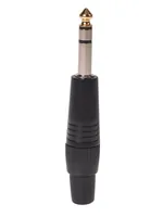 Bemero Stecker BC2002BK-M 6.3mm stereo Klinkenstecker schwarz - Audio Steckertyp: Klinke 6.3 mm - male - Anwendungsbereich: Live/Bühne - Installation - Studio