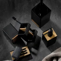 Kela 23687 bathroom tumbler Polyresin Square Single Freestanding bathroom tumbler
