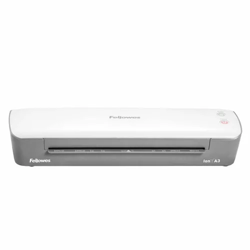 Fellowes Laminiergerät ION A3, für 80-125 Mikron - Aufheizzeit: 4 min - Laminierverfahren: Heisslamination - Ausstattung: Auto Abschaltfunktion - Maximale Folienstärke: 125 µm - Medienformat: A3 - Set: Nein