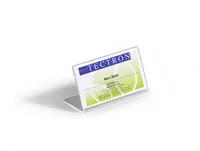DURABLE Tischnamensschild Acryl 52x100mm transp 10er Pck