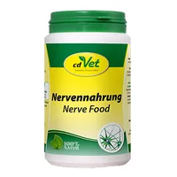 cdVet Hunde-Nahrungsergänzung Nervennahrung, 180 g - Nahrungsergänzungstyp: Pulver - Tierbedürfnis: Beruhigung & Wohlbefinden - Zertifikate: Keine Zertifizierung - Packungsgrösse: 180 g - Produkttyp: Ergänzungsfutter - Cannabinoide: Keine