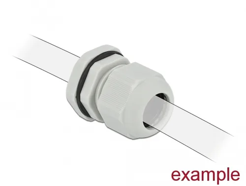 DeLOCK Cable Gland PG9 10 pieces grey