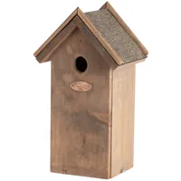 Esschert Design Nistkasten Kohlmeise mit Bitumendach - Tierart: Vogel - Produkttyp: Nistkasten - Detailfarbe: Braun
