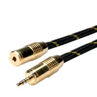 ROLINE 11.09.4753 audio cable Black, Gold
