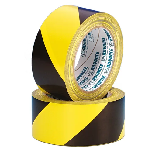 Advance Warnband AT 0008 50 mm x 33 m, Gelb/Schwarz - Breite: 50 mm - Länge: 33 m - Verpackungseinheit: 1 Stück - Detailfarbe: Gelb - Schwarz - Klebehaftung: Klebend - Art: Gewebeband