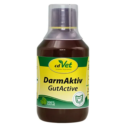 cdVet Hunde-Nahrungsergänzung DarmAktiv Hund & Katze, 250 ml - Nahrungsergänzungstyp: Flüssig - Tierbedürfnis: Verdauung - Magen & Darm - Nachhaltigkeit: Nicht angegeben - Produkttyp: Ergänzungsfutter - Tierart: Hund - Katze - Packungsgrösse: 250 ml