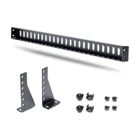 StarTech.com 1U Rack Mountable Cable Lacing Bar w/Adjustable Depth, Cable Support Guide For Organized 19" Racks/Cabinets, Horizontal Cable Guide For Patch Panels/Switches/PDUs