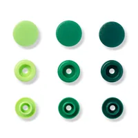 Prym Druckknöpfe Color Snaps Love Grün, Ø 12,4 mm, 30 Stück - Detailfarbe: Grün