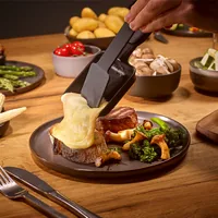 Severin Racletteofen Black Line Lite Mini RG 2360 4 Personen - Anzahl Personen: 4 - Funktionen: Antihaftbeschichtung - Grillplatte - Raclette - Regelbarer Thermostat - Rutschfeste Füsse - Connect-System: Keine Angaben - Grillplatte: Keramik - Pfännchenabl