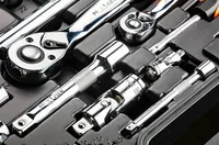 Socket wrenches 1/4, 1/2, set of 77, CrV