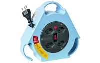 STEFFEN Kabelbox STERO LOOP KU 8 m - Schutzklasse: IP20 - Detailfarbe: Hellblau - Kinderschutz: Ja - Aussenanwendung: Nein - Steckertyp Ausgang: T13 - Material: Kunststoff