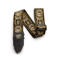 Ernie Ball Gitarrengurt Jacquard Royal Orleans - Detailfarbe: Gold - Schwarz - Weiss - Material: Polypropylen (PP)
