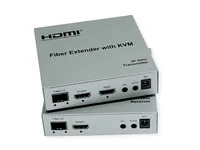 ROLINE KVM Verlngerung ber LWL, HDMI 4K, USB, 20 km