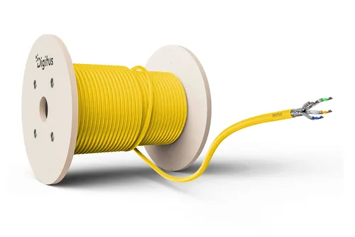 Digitus DK-1743-A-VH-10 cavo di rete Giallo 1000 m Cat7a S/FTP (S-STP)