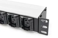 DIGITUS PDU 1HE 8xC13 2xC19 Ausgänge 230V16A schwarz