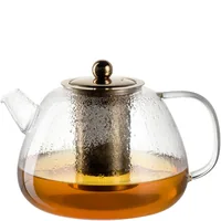 Leonardo Teekanne Tè per te 1.5 l, Transparent - Material: Borosilikatglas - Detailfarbe: Transparent - Filtertyp: Filter - Fassungsvermögen: 1.5 l - Kompatible Kochfelder: Manuell - nicht für Kochfelder