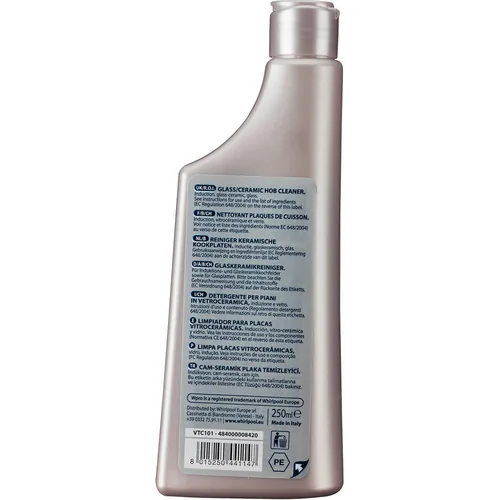 WPro Kochfeldreiniger Creme VTC101 250 ml - Packungsgrösse: 250 ml - Einsatzgebiet: Glaskeramik - Eigenschaft: Flüssig