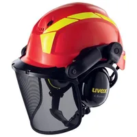 Uvex 9774238 safety headgear High-Density Polyethylene (HDPE) Red, Yellow