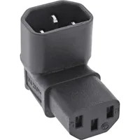 InLine Netzadapter IEC 60320 C14 / C13 - oben/unten gewinkelt - 3pol. Kaltgeräte