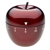 TFA Dostmann Küchentimer Apfel Rot - Materialtyp: Metall - Funktionen: Alarm - Countdowntimer - Material: Edelstahl - Detailfarbe: Rot - Displaytyp: Kein Display