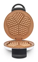 Trisa Waffeleisen Retro Waffles Bronze/Weiss - Leistung: 800 W - Anzahl pro Durchgang: 5 - Motiv: Ohne Motiv