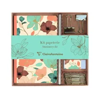 Clairefontaine Schreibset Gaia A5, Liniert, Beige - Produkttyp: Notizheft/-buch - Bindungsart: Fadenbindung - Detailfarbe: Beige - Einband: Softcover - Anzahl Seiten: 64 - Nachhaltigkeit: Nicht angegeben